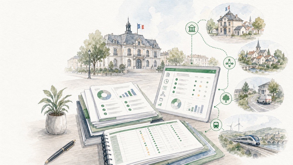 Documents budgétaires, tableau de cotation et collectivités territoriales reliées par les axes environnementaux